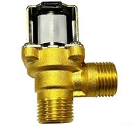 Minhe - Válvula solenoide de latón de 24 V normalmente cerrada con puerto de rosca macho hembra de 1/2 pulgada para control de entrada de agua en sistemas de plomería de maquinaria industrial