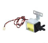 Minhe Válvula solenoide normalmente abierta de 12 V CC | Drenaje de sifón de metal para estación de fregona de vacío robot | Compatible con tubos de 3 mm x 5 mm