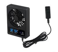 Minhe Ventilador de ventilación para reptiles con control automático de humedad, funcionamiento silencioso para circulación de aire interior de bosque tropical y terrario del desierto (FahFahrenheit)