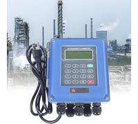 MINHUIJIHUI Caudalímetro Ultrasónico con Pantalla LCD, Medidor de Flujo Digital de Líquido Sensor, No Invasivo, para Tuberías DN15-6000 mm, Precisión ±1%, Bidireccional Memoria Interna