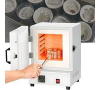 MINHUIJIHUI Horno Mufla Eléctrico de Resistencia 2000W, Horno Cerámico Compacto 1150°C, Distribución Térmica Uniforme, Cámara Grande, para Recocido y Proyectos DIY en Hogar