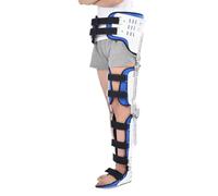 MINHUIJIHUI Ortesis De Rodilla PostquirúRgica,Inmovilizador De Rodilla Con Bisagras Rom,Ajustable Con Estabilizadores De Pierna Lateral Bloqueo,RehabilitacióN OrtopéDica