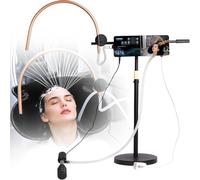 MINHUIJIHUI SPA Equipment For Head, Independent Water Circulation Frame with Pump and Controller, Scalp Massager with Waterfall, Adjustable Height and Angle, For Salon and Home Use