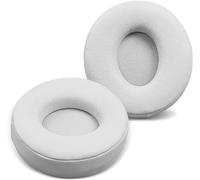 MinHutYa Solo Pro - Almohadillas de repuesto de piel de proteína, piezas de reparación compatibles con auriculares inalámbricos Beats Solo Pro con cancelación de ruido (color marfil)