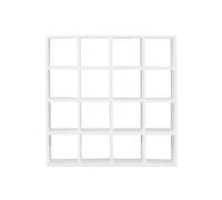 Mini 16 Grid Shelves White Storage Rack Dollhouse Miniature Furniture Shelf