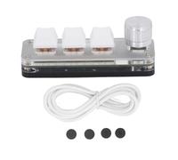 Mini 3 teclado Teclado mecánico con cableado, almohadilla de macro RGB con interruptor rojo a prueba de polvo, control industrial de la oficina de juego programable, construcción