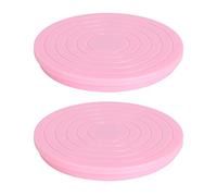 Mini 360 Degree Rotating Cake Decorating Turntable Anti Skid Base Smooth Bearing Food Grade Plastic Light Flexible Baking Tool for Home Kitchen Cake Dessert Shop DIY Baking