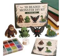 Mini 3d Beaded Animal Diy Set - Educational Toy with Easy Instruction | 4 Piece Beaded Animal Crafting Set | for Kids Teens Adults Women Beginners Home Party Classroom School, Compact Diy Beading Kit