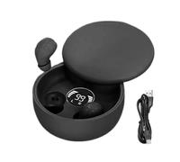 Mini , 4 a 8 horas de lectura, tapones para los oídos discretos inalámbricos para dormir laterales | Mini auriculares con estuche de carga | para el hogar, el trabajo, el gimnasio, los viajes