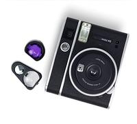 Mini 40 Cámara Color Primer Lente Filtros Kit Compatible con Fujifilm Instax Mini 40 Cámara Instantánea Efecto Especial Color Autorretrato Espejo Selfie Lente Accesorios