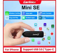 MINI 5 CarlinKit-adaptador inalámbrico para CarPlay, caja inteligente con conexión rápida WiFi, con cable, novedad de 2026 Mini 3-3