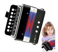 Mini, 7 teclas 2 bajos para principiantes, instrumento de aprendizaje ABS ligero para niños y adultos | Regalo de aprendizaje musical temprano, acordeón de ejercicio portátil