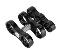 Mini Abrazadera de Bola de Mariposa de Aleación de Aluminio, Soporte Adaptador para, Abrazadera de Luz de Buceo con Rotación de 360 ° para Buceadores, Clip Negro Portátil