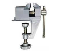 Mini abrazadera de mesa - Tornillo de banco compacto giratorio de 16 kg, soporte de montaje de metal portátil, herramienta de mango giratorio ajustable, herramienta multifuncional para tensor |