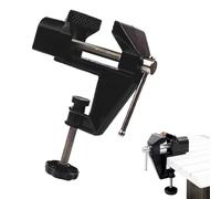 Mini abrazadera de mesa - Tornillo de banco compacto giratorio de 16 kg, soporte de montaje de metal portátil, herramienta de mango giratorio ajustable, herramienta multifuncional para tensor |