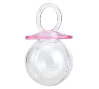 Mini Acrílico Chupetes Cajas de Caramelo, Rellenable Baby Shower Chupete Candy Favor Caja Transparente de plástico Candy Contenedores Cute Candy Botellas para Fiesta