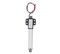 Mini actuador lineal con alas de montaje Actuador telescópico eléctrico de 24 V CC Empuje 50 N Carrera de 75 mm 15 mm por segundo Velocidad Tubo de aluminio con clasificación IPX4