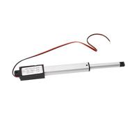 Mini actuador lineal eléctrico con carrera de 75 mm - Fuerza de 70 N Fuente de alimentación de 24 V CC y velocidad de 8 mm por segundo - Construcción de aluminio y plástico ABS