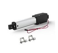 Mini actuador lineal eléctrico de 1 pulgada y 9 libras de 12 V, actuador de movimiento lineal de 0.6 pulgadas/seg con soportes para armarios, robótica, automatización del hogar, abridor de ventanas