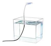 Mini acuario - con clip y kit antideslizante - Acuario Betta de escritorio decorativo - Para casa, dormitorio, salón, oficina, hotel, familia, adultos, niños