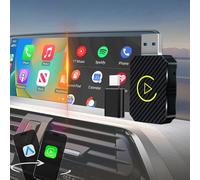 Mini adaptador inalámbrico CarPlay y adaptador automático Android para iPhone/Android, convierte el cable a inalámbrico, conexión estable para iPhone 6+/iOS 10+ y Android 11+, Plug & Play sin demora