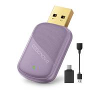 Mini adaptador USB A/C para Apple CarPlay y Android Auto Inalámbrico, Convierte CarPlay con cable a conexión inalámbrica, carcasa metálica, para iPhone iOS 10+ y Android 10+