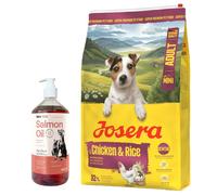 Mini Adulto Pollo y Arroz 10 kg y LAB V Aceite de Salmón 1000 ml