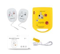 Mini AED Trainer, Desfibrilador de Entrenamiento Español para la Formación en SBV y DESA, Desfibrilador Formacion para Principiantes en Desfibrilador (XFT-D0009)