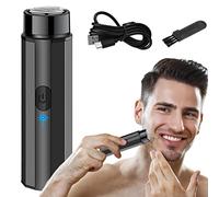 Mini afeitadora de viaje - Travel Men's Shaver Small Razor para hombres,Afeitadora portátil recargable, maquinilla de afeitar para hombres, barba corta y dura, afeitado, aseo Jimtuze