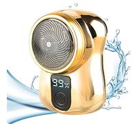 Mini Afeitadora Eléctrica - Máquinas de afeitar eléctricas para rostro masculino,Máquina de afeitar portátil con pantalla de potencia recargable, maquinilla de afeitar para hombres, barba Synyey
