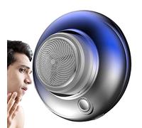 Mini afeitadora eléctrica - Mini maquinillas de afeitar eléctricas galvanizadas para hombre,6 cuchillas afiladas, cortapelos portátil recargable USB para barba Jingan