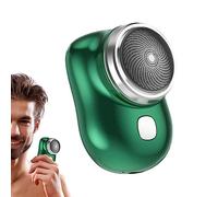 Mini afeitadoras para hombres - Máquina de afeitar eléctrica portátil Mini-shave con pantalla LED de batería,Maquinilla de afeitar de bolsillo inalámbrica lavable para el hogar, viajes, coche, Woteg