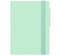 Legami - Agenda Semanal Mini 2026, Pastel Mint, 12 meses mini, agenda incluida, cierre con elástico, agenda de enero 2026 a diciembre de 2026, en papel FSC certificado, 8 x 10 cm