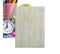Mini agenda 2026 - Agenda A7 en inglés, calendario anual, cuaderno de planificación portátil | Organizador personal para el lugar de trabajo, estudio de rutina familiar, gestión de horarios para