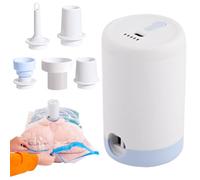 Mini Air Pump, Pool Float Inflator, Electric Inflate Deflate Tool, High Efficiency, Low Noise, Compact Build, Fast Filling, Easy Storage, Multi-Nozzle Design, Perfect for Travel, Bike, Kayak