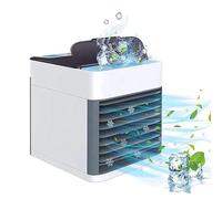 Mini aire acondicionado evaporativo portátil 3 en 1 enfriador pequeño con 1 color LED personal AC USB enfriador de escritorio mejor oficina, cocina en casa, dormitorio, camping al aire libre