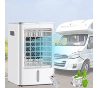 Mini aire acondicionado portátil, enfriador de aire evaporativo personal USB, 3 velocidades de viento, enfriamiento rápido en 30 segundos, para camiones pesados, vehículos recreativos,24V