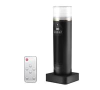 Mini aire acondicionado portátil, enfriador de aire inalámbrico de 6 niveles con depósito de agua de 100 ml, enfriamiento rápido 3S, mando a distancia sin contacto, temporizador de 6H, humidificador