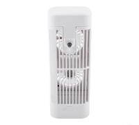 Mini aire acondicionado portátil evaporativo enfriador con gancho - Ventilador de escritorio personal de 3 velocidades para el hogar, camping, 22 cm (3600 mAh)