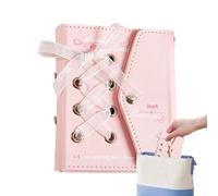 Mini álbum de fotos - Almacenamiento de álbum de tarjetas fotográficas con cinta cruzada | Portatarjetas de fotografía portátil para estudiantes, fotógrafos, parejas, coleccionistas | Recuerdo de viaj