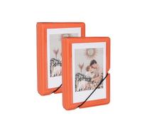 Mini álbum de fotos con 28 bolsillos para Fujifilm Instax Mini 12 11 99 90 40 9 8 7 EVO LiPlay 2 x 3 pulgadas, soporte para tarjetas de fotos Kpop para fotos de 54 x 86 mm (2, naranja)