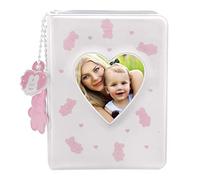 Mini álbum de fotos, con 40 bolsillos para tarjetas fotográficas Kpop, Kpop, 40 bolsillos Kpop Photo Card Holder Love Heart Hollow Photo Card Hollow (blanco)