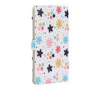 Mini álbum de Fotos Estuche de Almacenamiento de Imágenes Instantáneas Multifunción para Mini 11 9 7s 25 70 90 (Estrella Colorida)