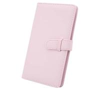 Mini álbum de Fotos para Película de 3 Pulgadas, álbum de 108 Bolsillos para Fuji Film Instax Mini 12 11, Libro de Fotos de Cuero PU Carpeta para Sesión Fotográfica con Cerradura (Rosa)