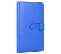 Mini álbum de fotos para películas de 2 x 3 pulgadas, carpeta con 96 bolsillos para tarjetas fotográficas Kpop para cámara instantánea Fujifilm Instax Mini, para fotos Polaroid Hi-Print (Armada)