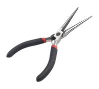 Mini alicates de punta larga de 150 mm para corte de alambre, reparación electrónica, fabricación de joyas, herramienta de alicates de punta de aguja de acero inoxidable con agarre cómodo