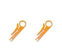 Mini alicates pelacables, herramienta de crimpado, cortador aislamiento, punzón giratorio(Yellow 2PCS)