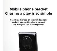 Mini Altavoz Bluetooth Impermeable BañO Audio InaláMbrico Ducha Altavoces RGB Luz Ventosa Altavoz, Negro