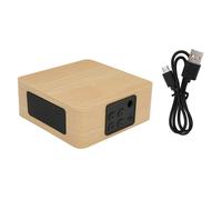 Mini altavoz Bluetooth portátil con diseño de madera, calidad de sonido superior con gabinete resonante de madera único, bolsa de viaje