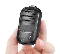 Mini Altavoz Bluetooth Potente Con Clip-On 5.3, Graves Estéreo 15Hrs, Estanqueidad IP67 Portatil, Speaker Práctico de Regalo Para Ciclismo, Ducha, Negro